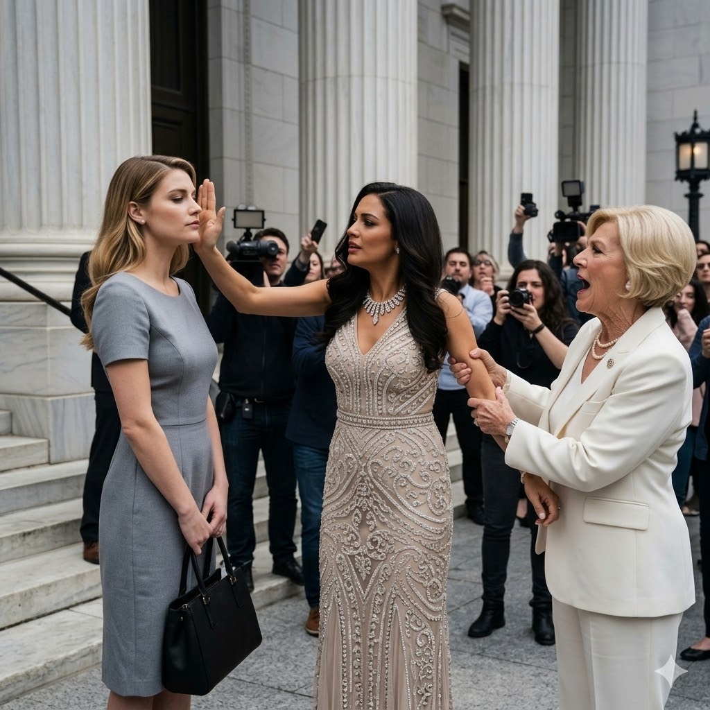MISTRESS SLAPPED THE BILLIONAIRE’S WIFE IN COURT — SECONDS LATER, SHE TOOK THE JUDGE’S SEAT AND