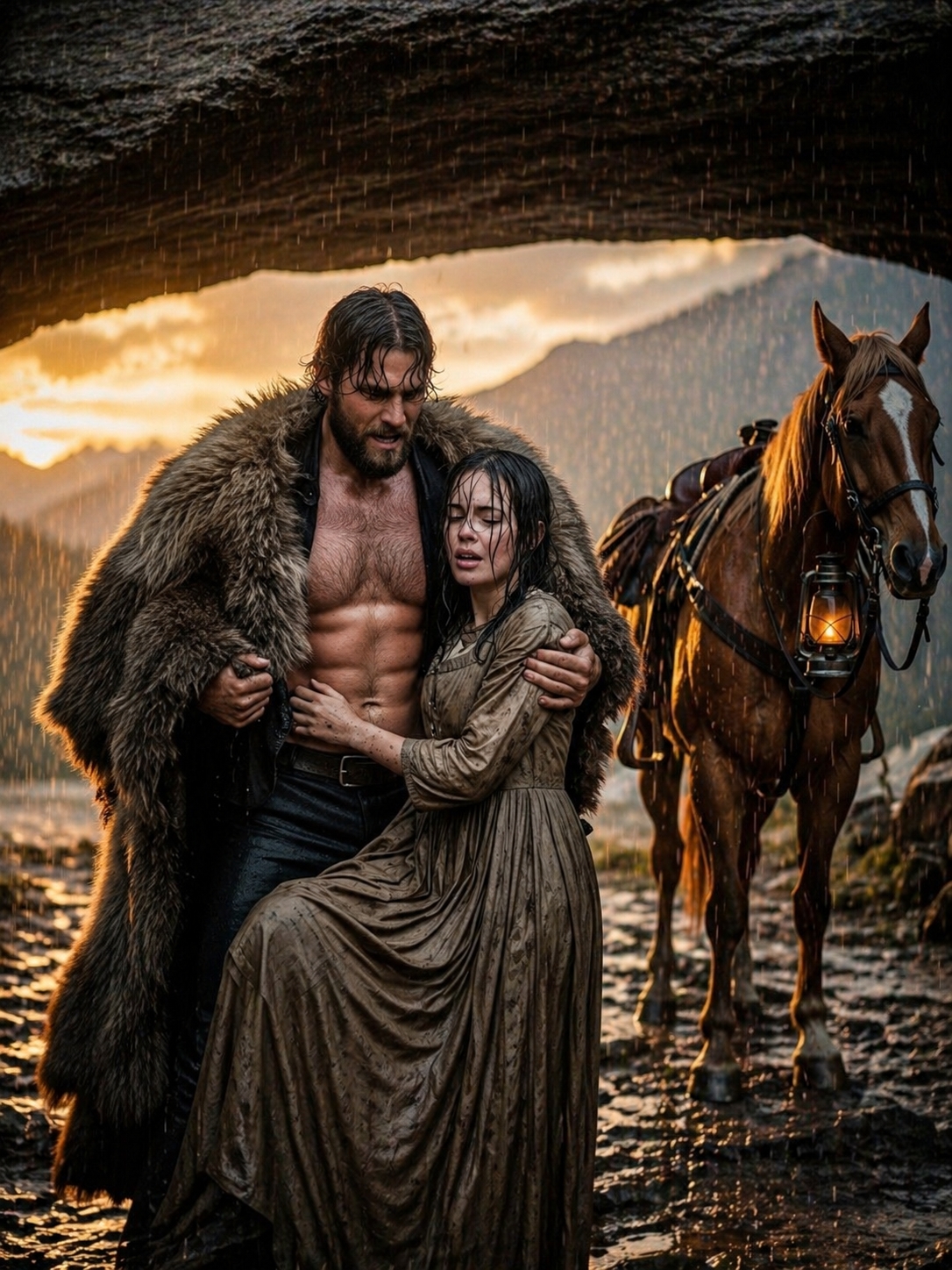 Mountain Man Found Her Sitting in Rain With Nowhere to Go—He Brought Her to Shelter and Never Let Go