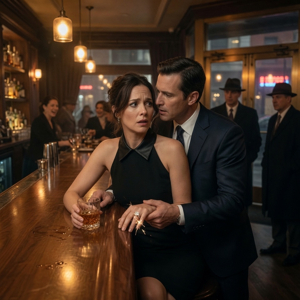 “She Sat Alone, Drinking—Until a Mafia Boss Whispered: ‘Be My Fiancée… Now!’”