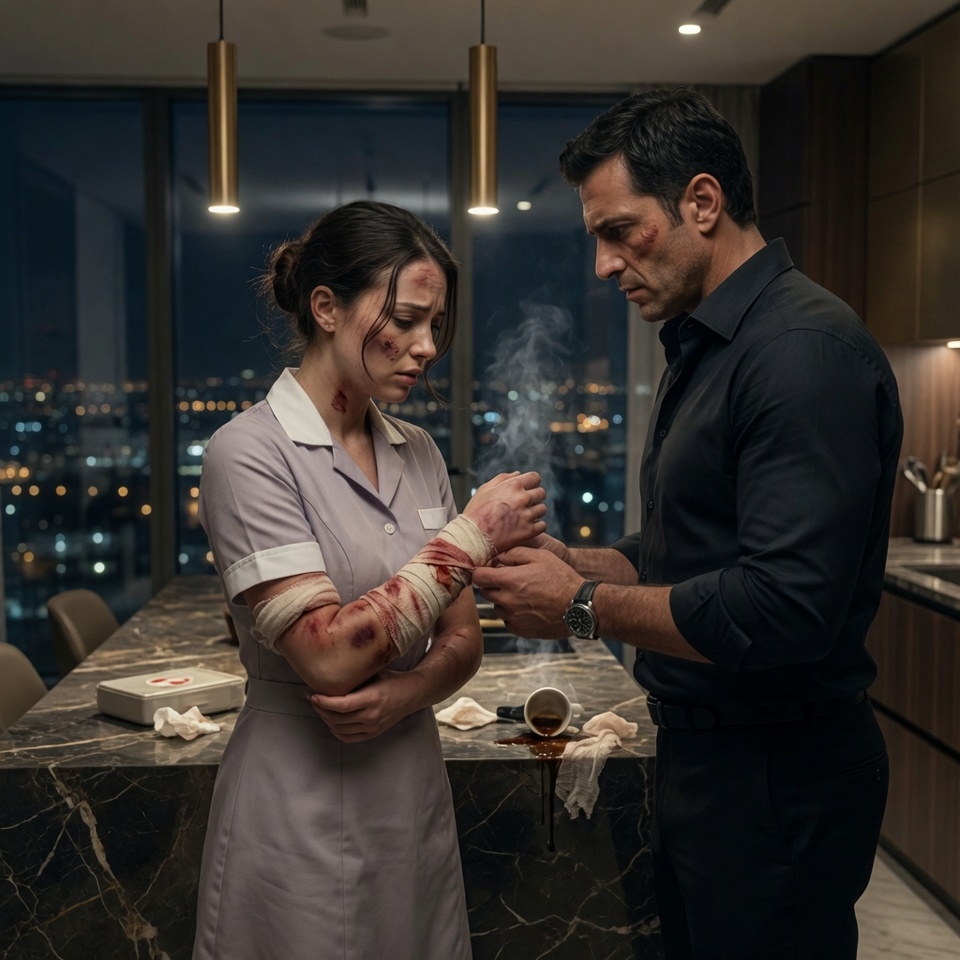 Mafia Boss Noticed His Maid’s Broken Wrist—By Morning, They All Regretted It