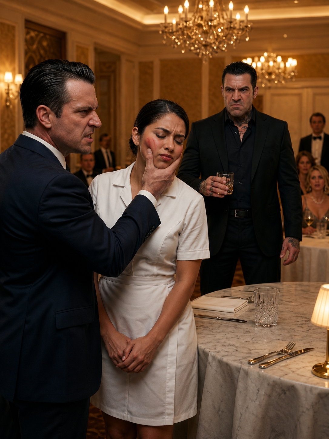 After A Waitress Was Slapped In Front Of Manhattan’s Wealthiest Guests, The Quiet Man At Table Seven Said Almost Nothing At All—And That Was How Everyone In The Room Learned Which Kind Of Power Shouts, Which Kind Waits, And Which Kind Destroys Your Life Without Ever Raising Its Voice Once