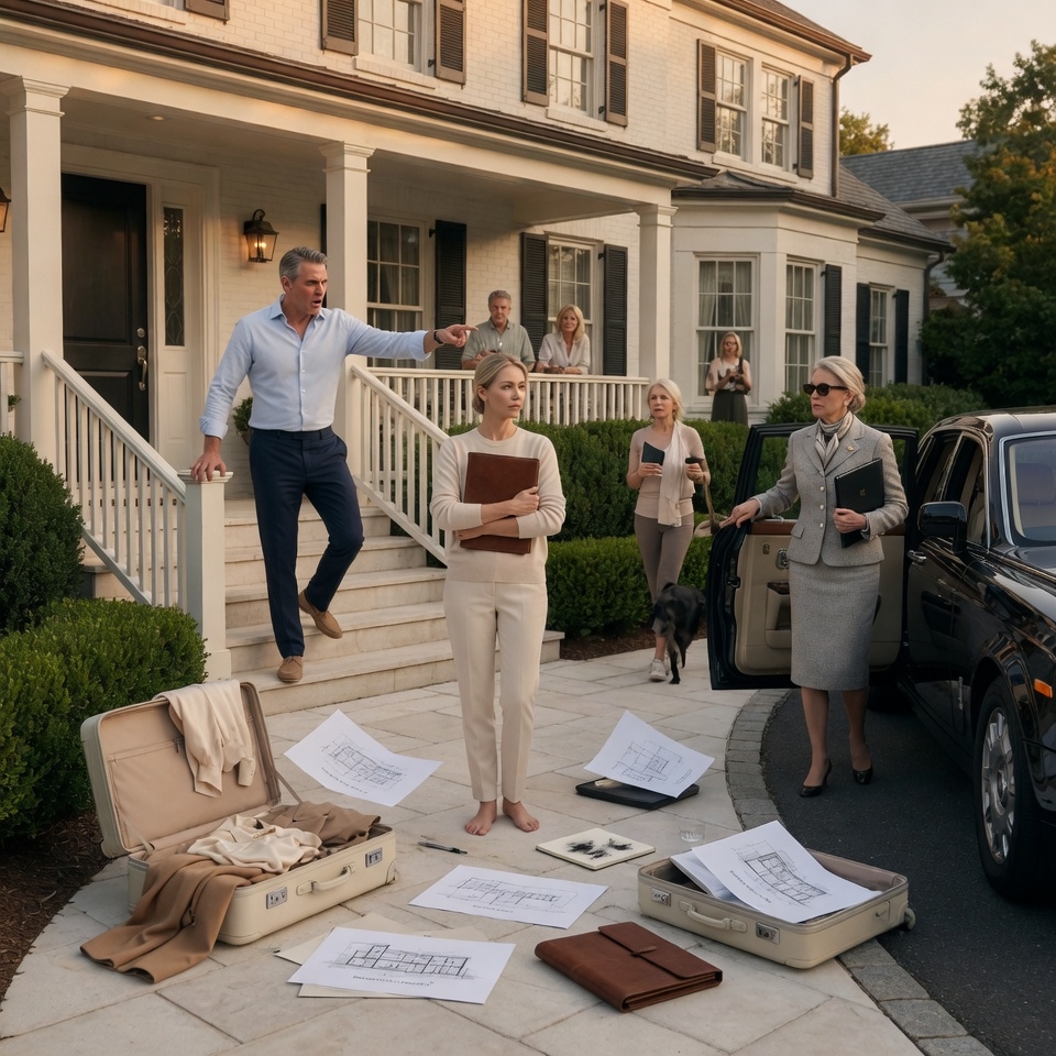 HUSBAND THREW WIFE OUT IN FRONT OF NEIGHBORS… THEN A ROLLS ROYCE PULLED UP