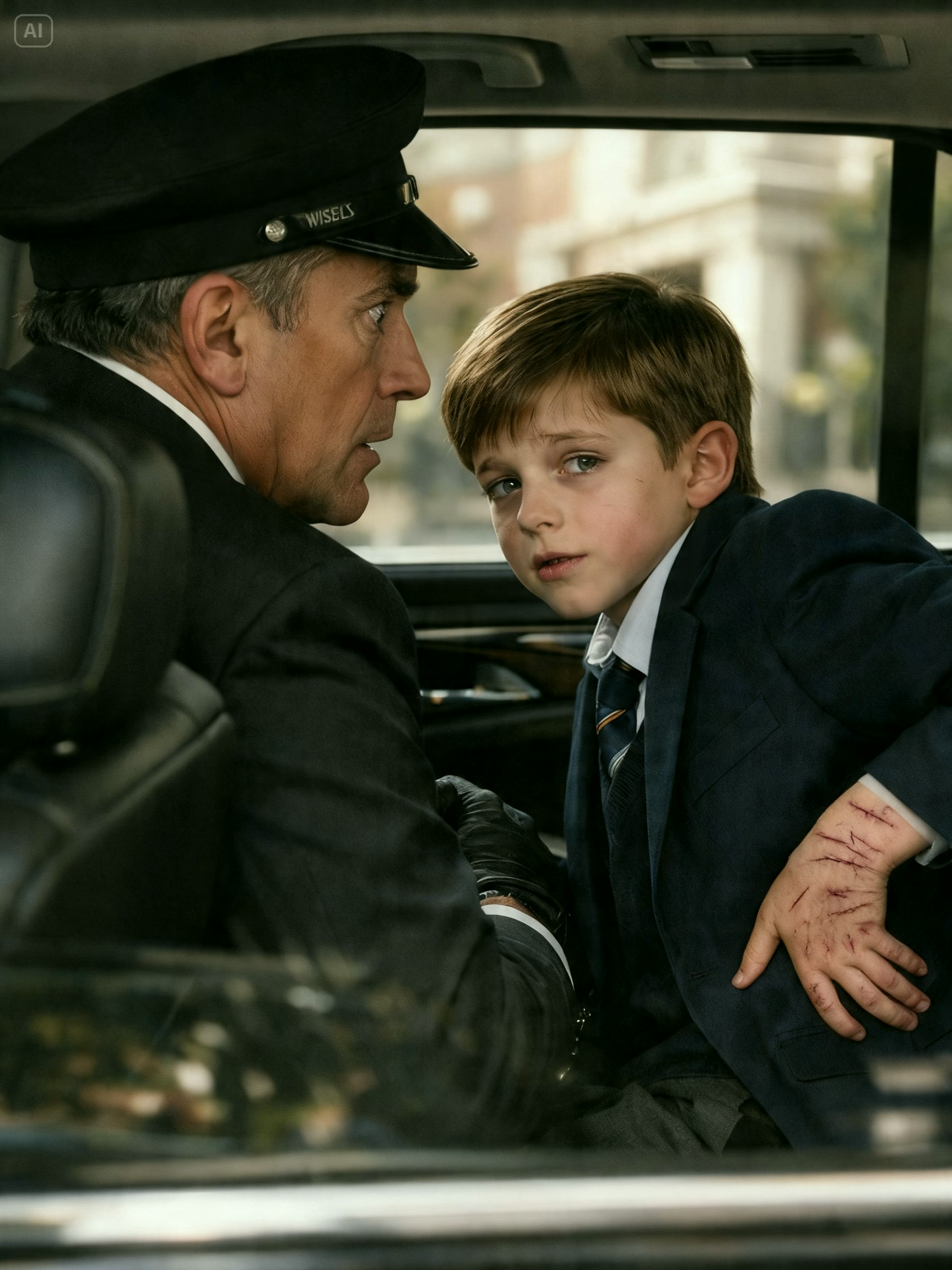 The millionaire’s son whispered to the driver as he picked him up from school, “My back hurts…” and what the driver discovered next was a chilling secret no one knew.