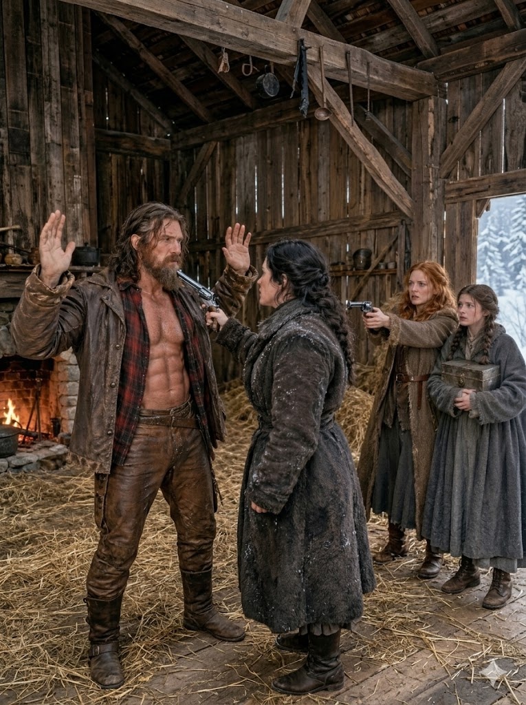 “Think You Can Survive Us All?”The Sisters Surrounded The Lone Mountain Man In His Barn