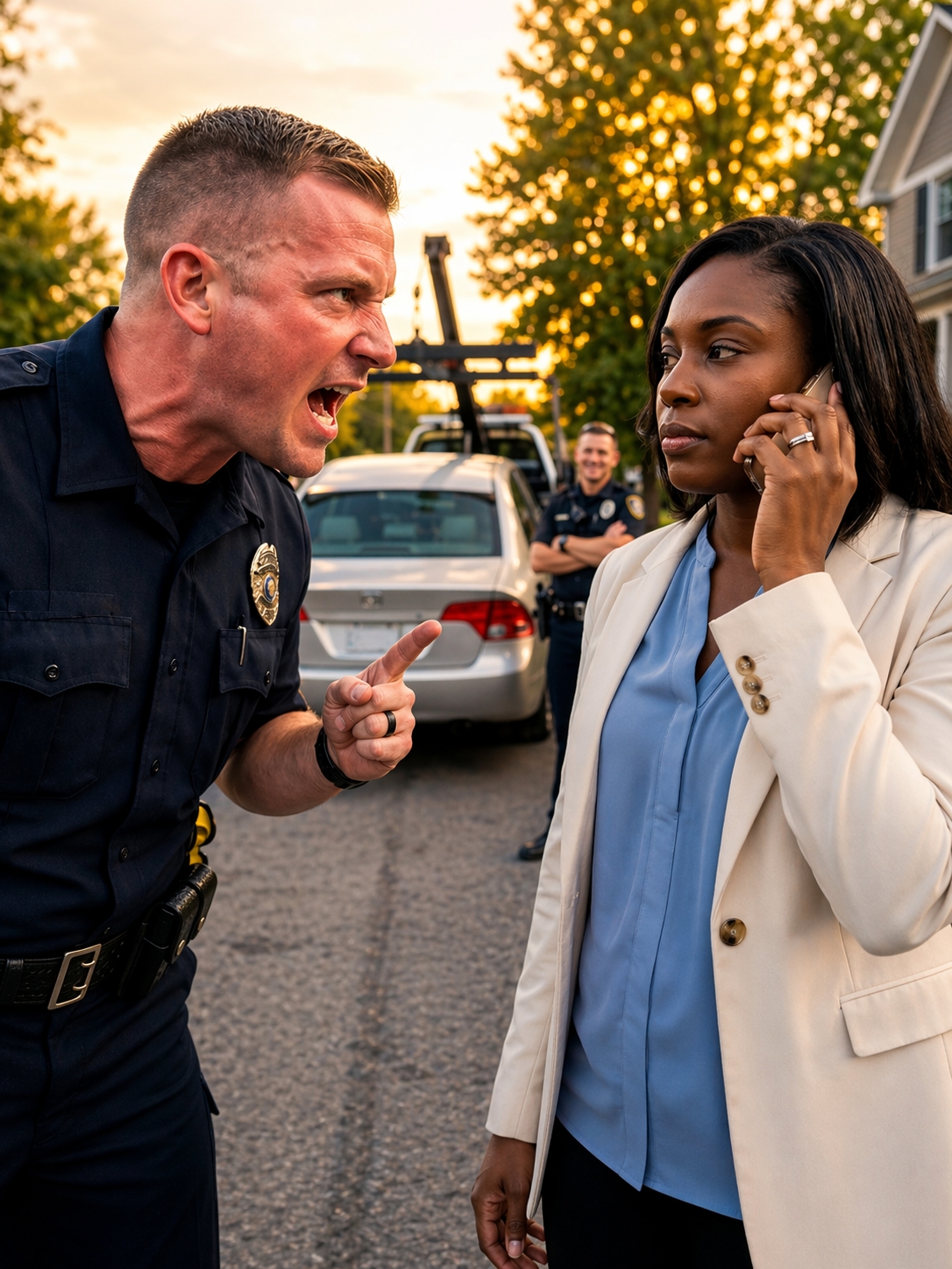 Cop Tried to Tow Her Car, Then She Made One Call That Destroyed His Career