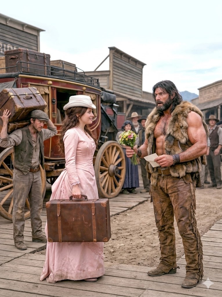 “That… Can’t Be My Bride,” — The Mountain Man Stared as a Stunning Woman Stepped Off the Stagecoach