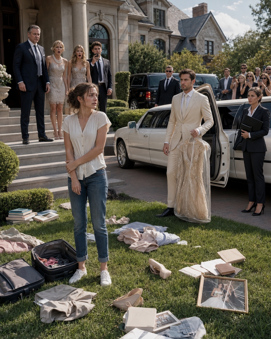 Her adopted family threw her out — then her billionaire boyfriend arrived in a limousine with the