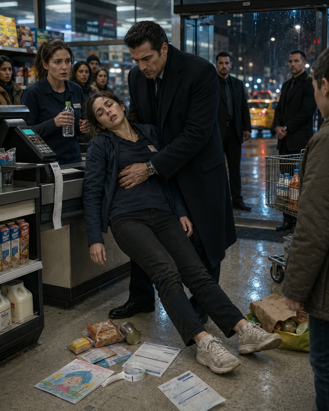 She Fainted at the Grocery Store—The Mafia Boss Caught Her… Then Discovered Her Secret