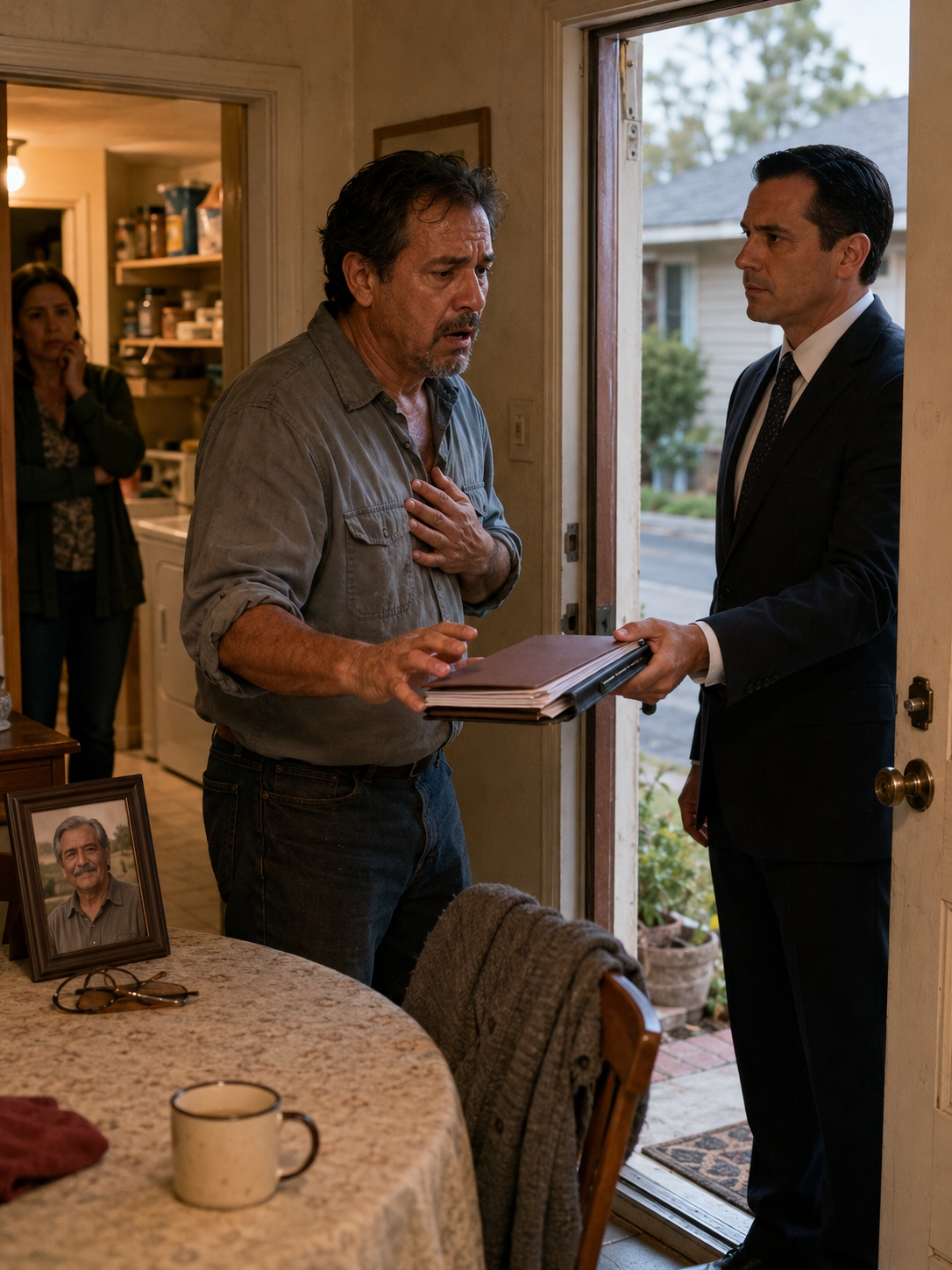 For twenty years, my 89-year-old father-in-law ate at my table without chipping in a single cent. I called him a burden, until he died and a lawyer knocked on my door with a folder that left me breathless. Mr. Morales lived in the back room, right next to the laundry area. My wife said it was my duty to support him. And every payday, I watched the pantry empty while he drank his coffee as if everything were free.