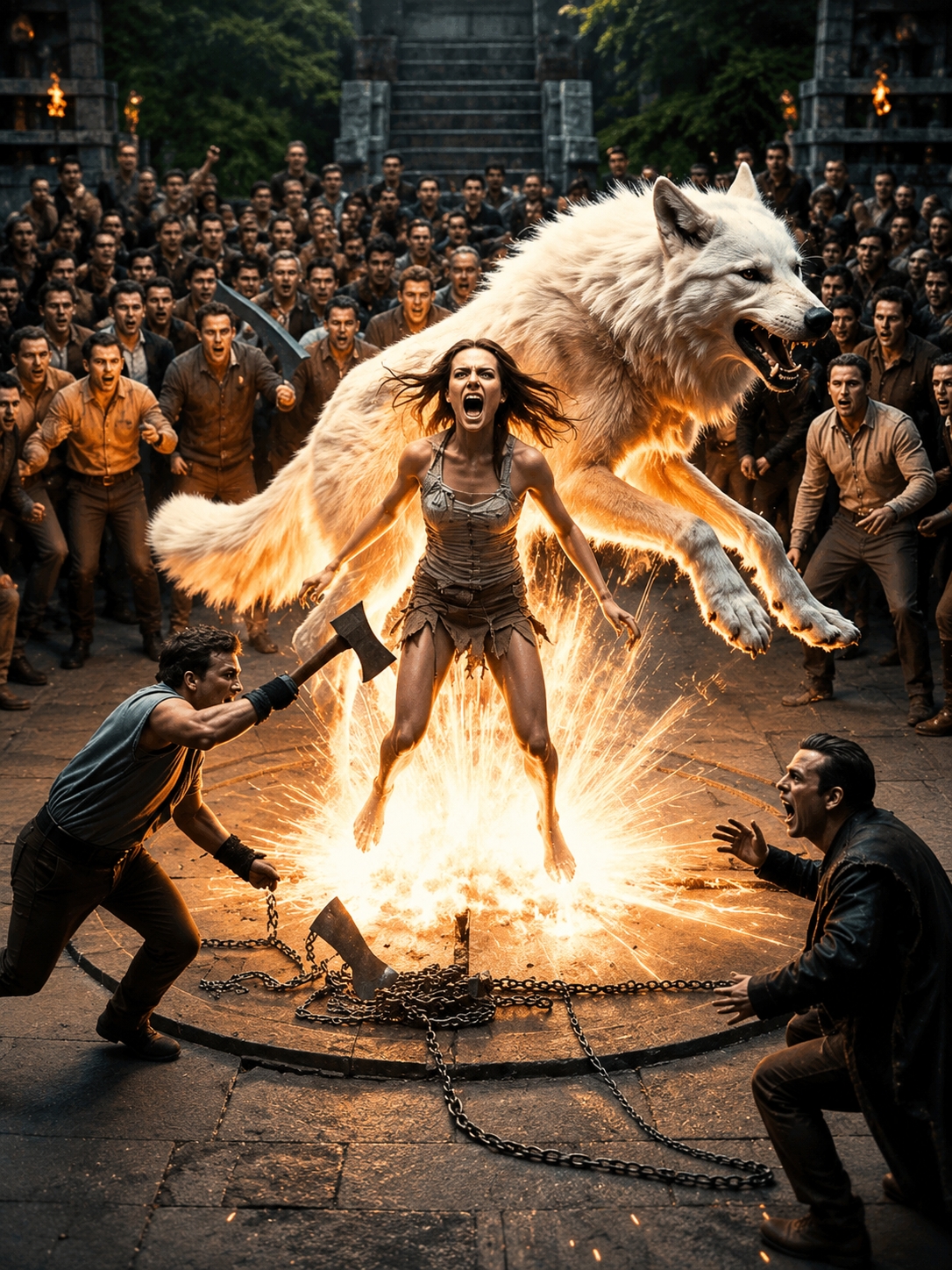THEY TRIED TO EXECUTE HER FOR BEING WOLFLESS — She Shifted Into a White Luna Wolf and CHAOS ERUPTED