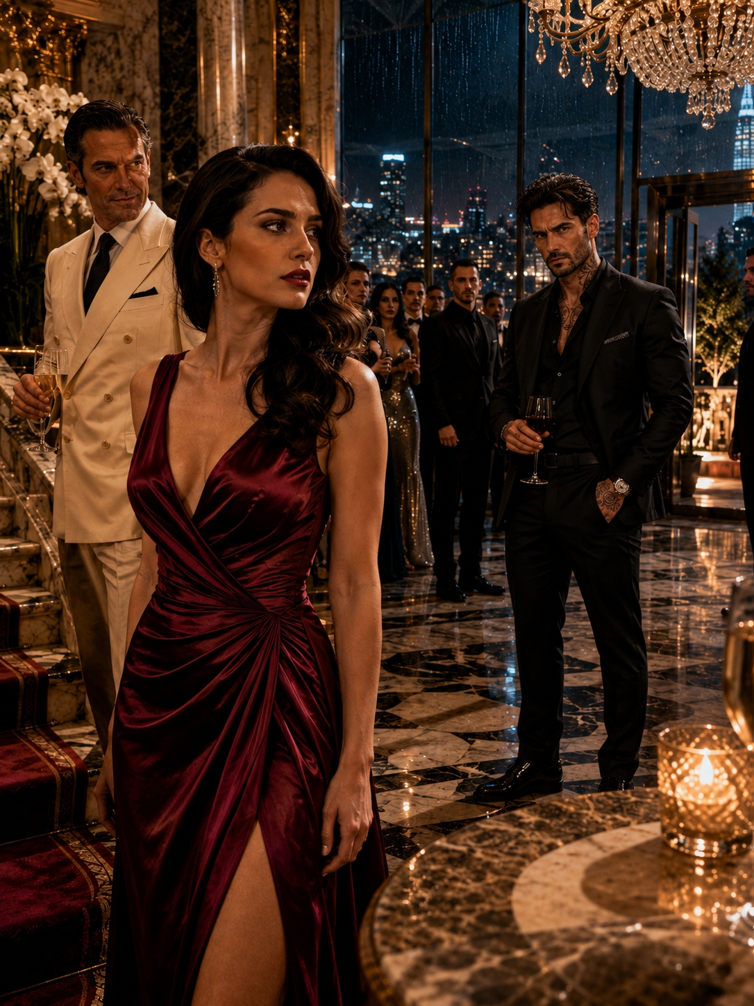 He Told Her Not To Attend The Rival’s Gala, But She Walked In Wearing Burgundy Anyway—And When The Mafia Boss Realized She Was Being Used Against Him, His Jealousy Exposed The One Weakness He Had Spent His Whole Life Hiding