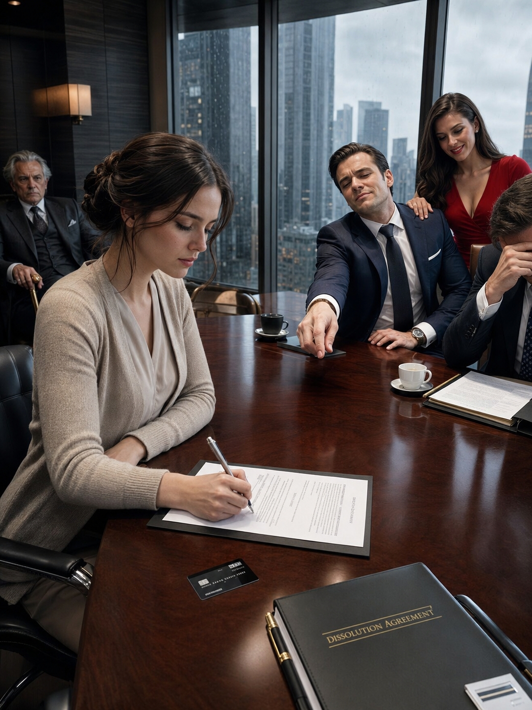 She Quietly Signed The Divorce Papers —No One Saw Her Billionaire Father Was Watching In The Backgro
