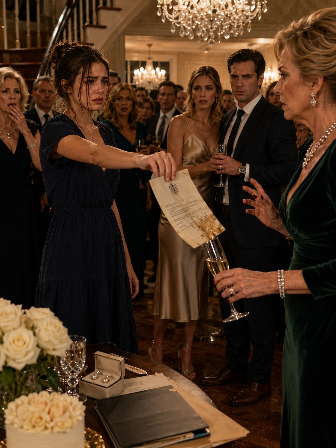 At My Sister’s Anniversary Party, My Mother Sent Me Upstairs for Earrings and I Found the Yale Letter She Hid Four Years Earlier—But When She Admitted She Stole My Future in Front of Fifty Guests, She Never Imagined I Would Follow the Paper Trail Back to Her Golden Child’s Perfect House