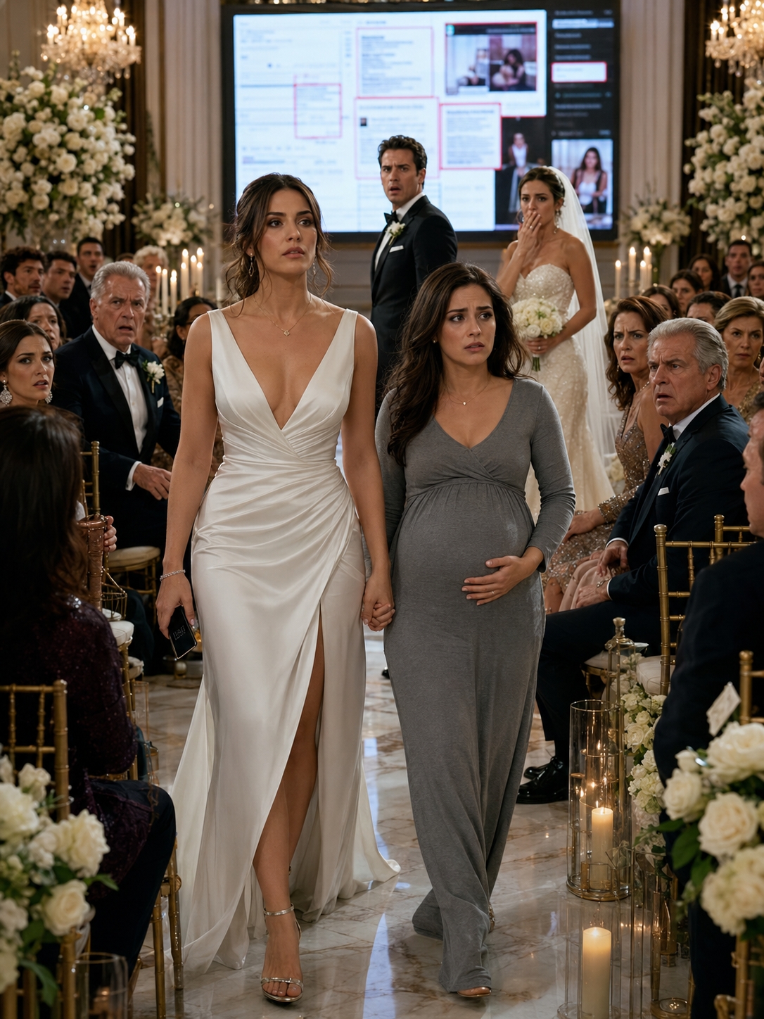 The Ex They Invited To Watch A Perfect Society Wedding Walked In Wearing White With A Pregnant Waitress Beside Her—And Before The Groom Could Say “I Do,” His Family Learned The Woman They Used Had Brought Receipts For Everything