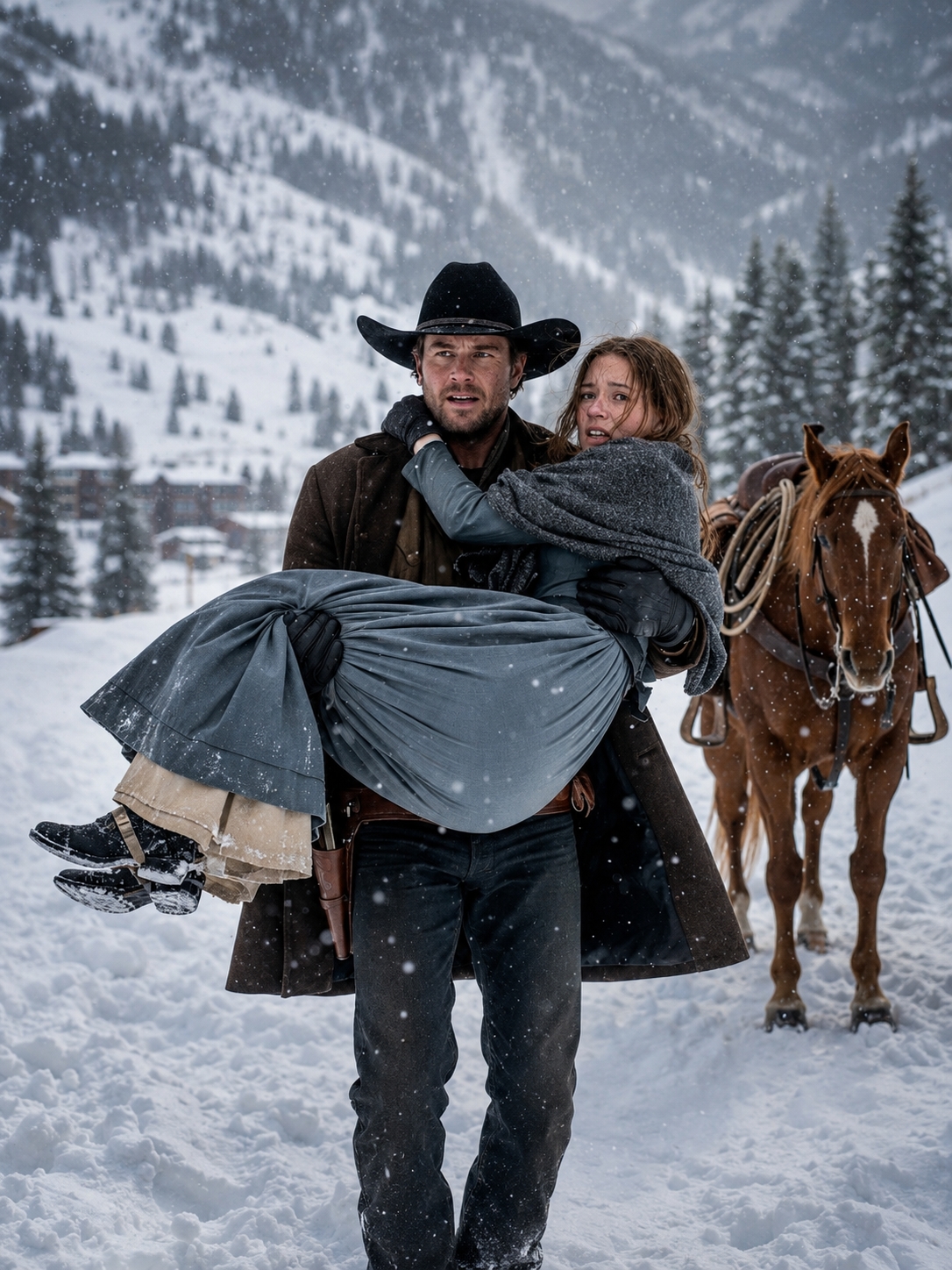 The Wealthy Couple Who Took The Last Horse And Left A Barefoot Seamstress To Freeze In The Colorado Snow Laughed When She Entered The Christmas Banquet—Until The Cowboy Who Gave Her His Boots Opened A Ledger That Buried Their Silver Empire