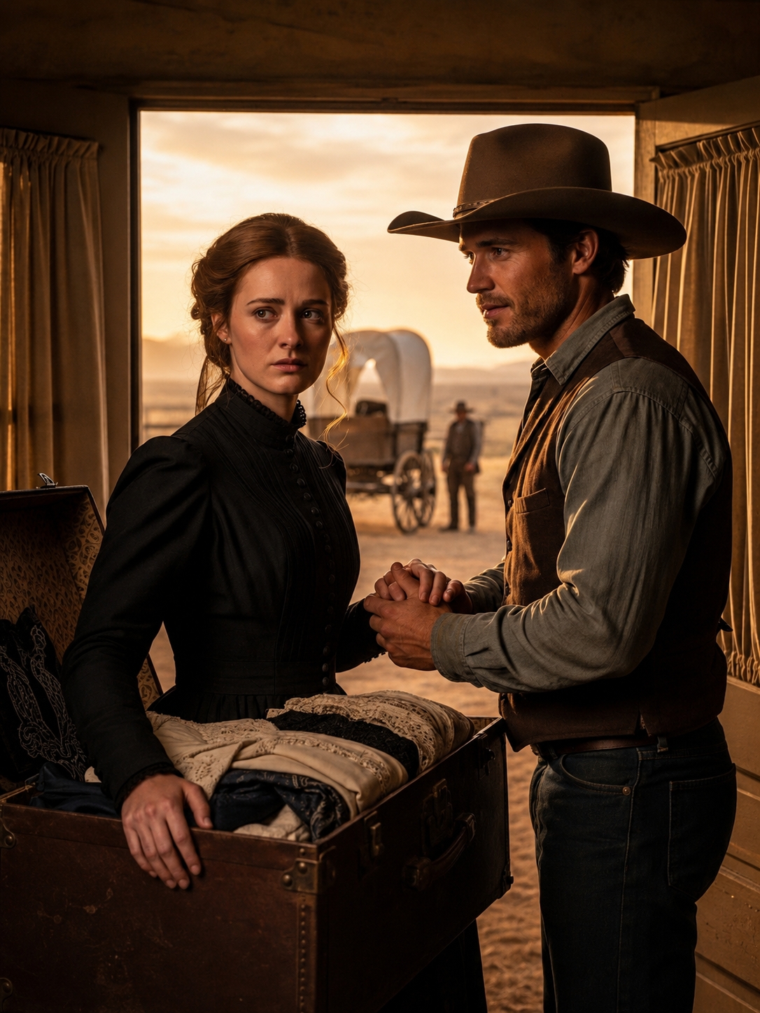 The Prescott Family Dragged A Young Widow To Court And Called Her A Hired Girl Squatting On Their Land—But The Cowboy They Mocked As Her “Charity Case” Opened Her Husband’s Hidden Ledger And Changed The Ranch Forever