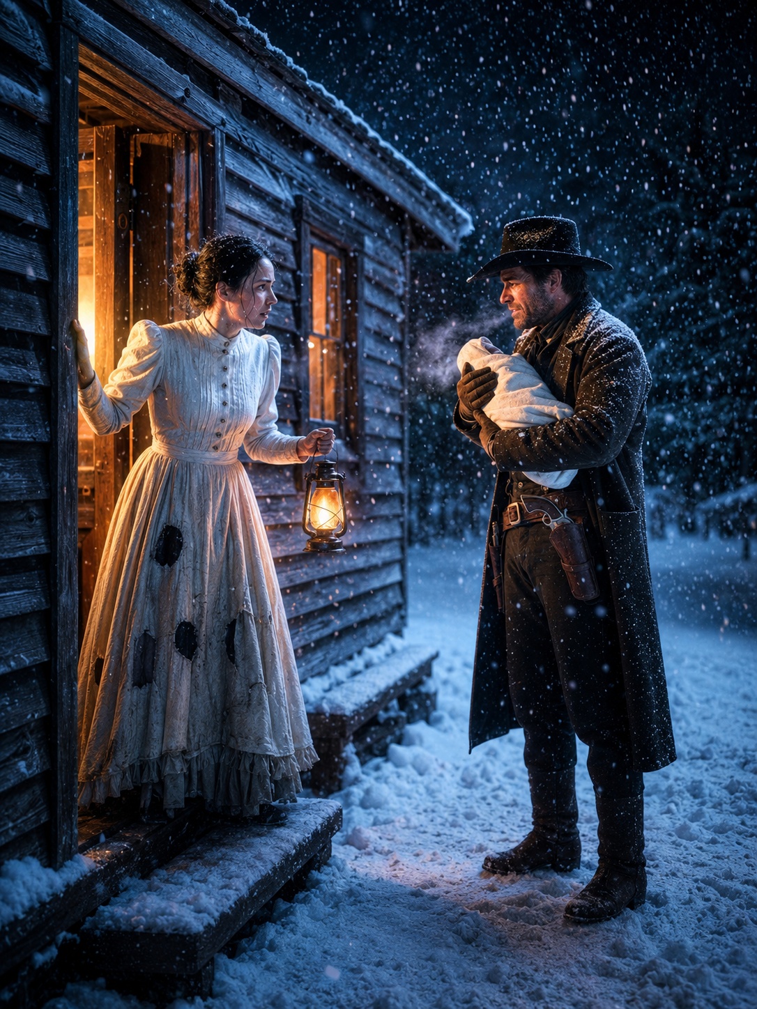 A Starving Newborn Forced a Widower to Knock on the Door Everyone in Silver Creek Feared, But When the Town Tried to Shame the Grieving Widow Who Saved Him, They Never Expected Her Quiet Mercy to Become the Truth That Broke Their Power