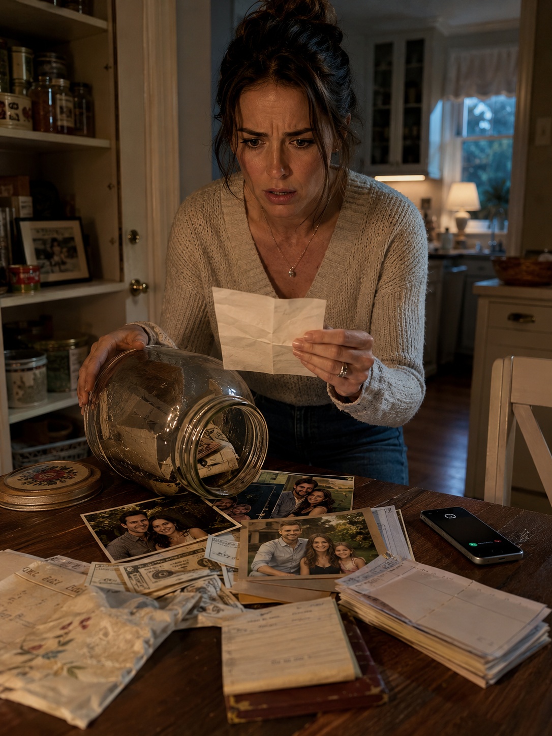 While My Husband Was Away, I Reached For One Old Jar And Found His Hidden Second Family—But The Note About My Grandmother’s Money Revealed His Cruelest Plan…