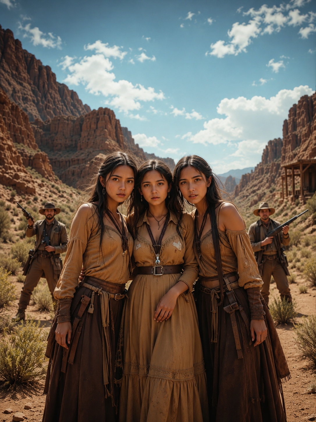 When a Lone New Mexico Cowboy Pulled Three Apache Women Out of a Canyon Trap, He Thought He Was Offering Water, Shelter, and One Night of Safety—Not Inviting a Town’s Cruelty, a Corrupt Land Scheme, and a Reckoning That Would Force Him to Decide What Family, Loyalty, and Justice Cost