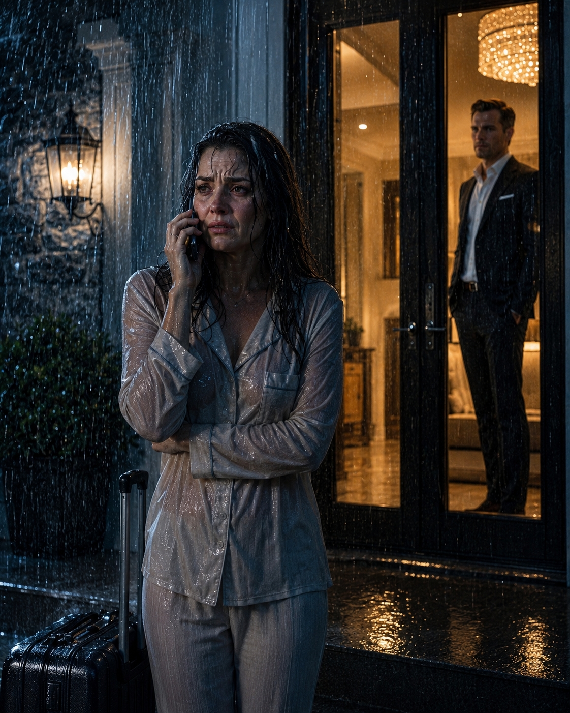 He Locked His Wife Outside In A Freezing Storm To Teach Her Obedience, Called Her A Dependent Nobody, And Never Imagined The Quiet Woman Shivering On His Porch Owned The House, His Company, And The Hidden Ledger That Would Bring His Perfect Life Down Before Sunrise