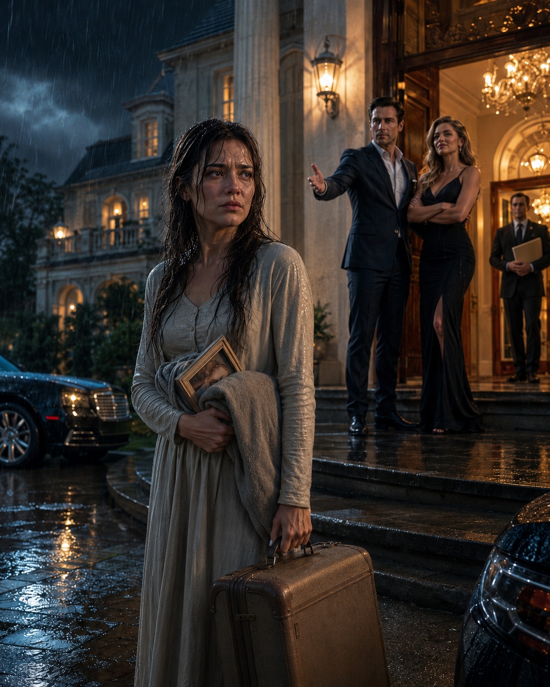 He Threw His Plain Wife Out Of Their Lake Forest Mansion In The Rain So His Glamorous Mistress Could Move In—But By Monday Morning, A Lawyer At The Door Revealed Who Really Owned The House