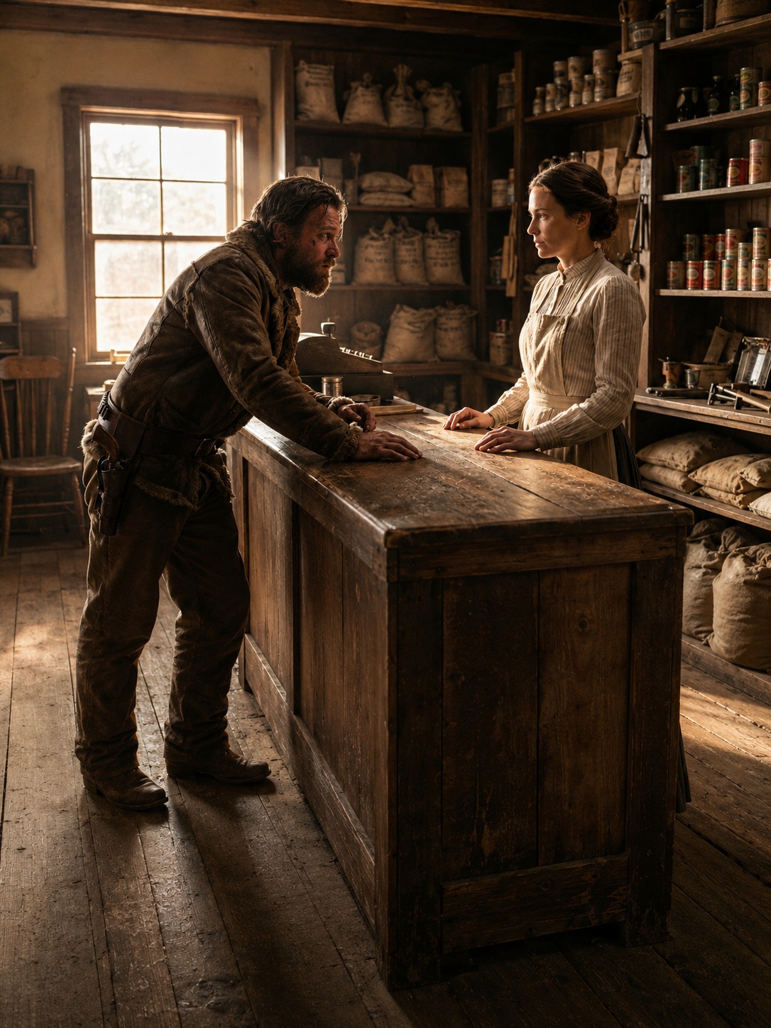 “I Need A Wife By Tomorrow” He Stormed Into A Small Mountain Store Begging For A Wife Before Sundown, Or His Seven-Year-Old Daughter Would Be Taken Away—But The Quiet Shopkeeper Asked One Question That Made The Whole Town Realize They Had Judged The Wrong Man