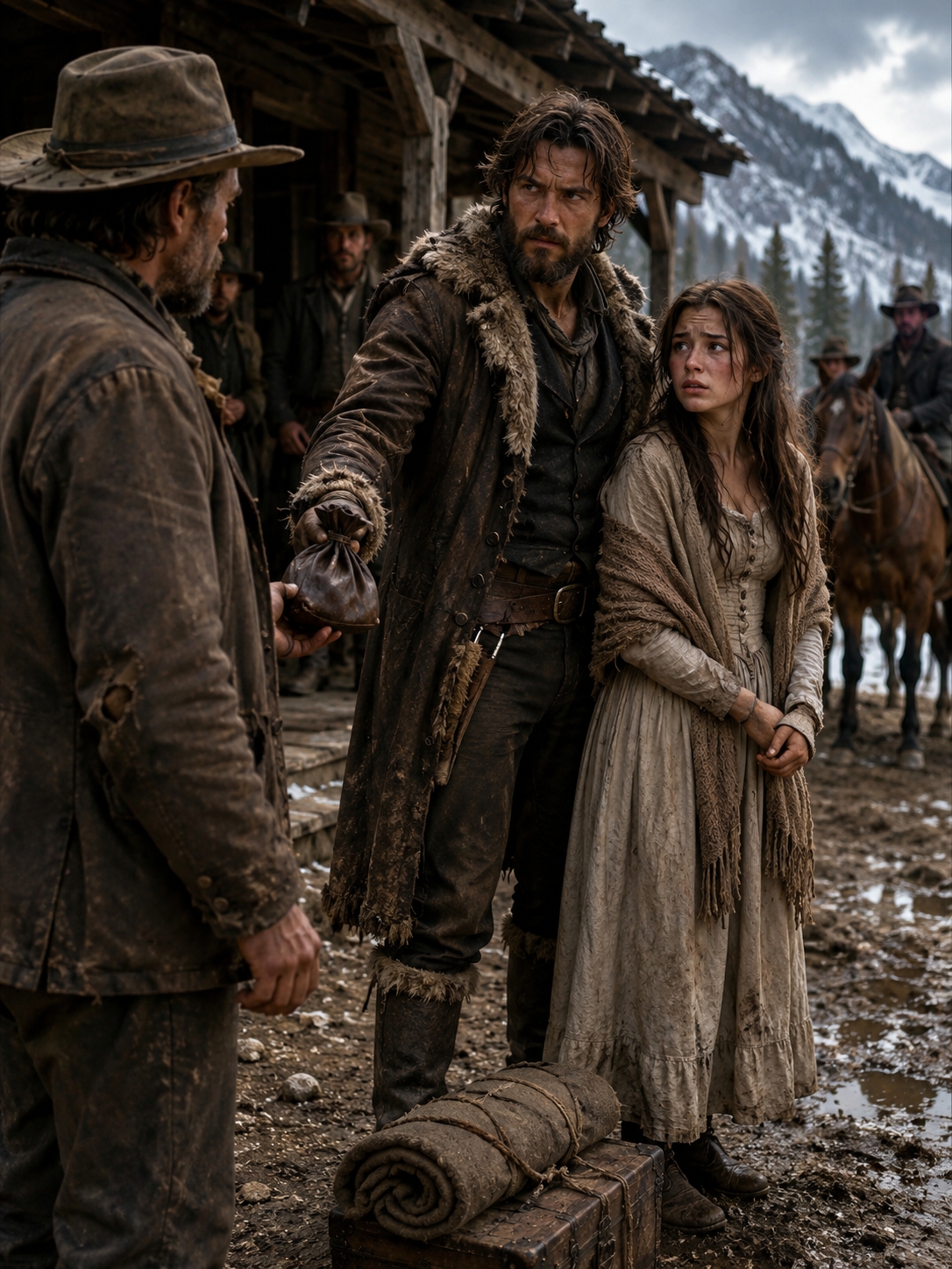 Her Father Sold Her to Pay His Debts—The Mountain Man Said “This Buys a Season, Not a Wife. In Spring She Chooses”