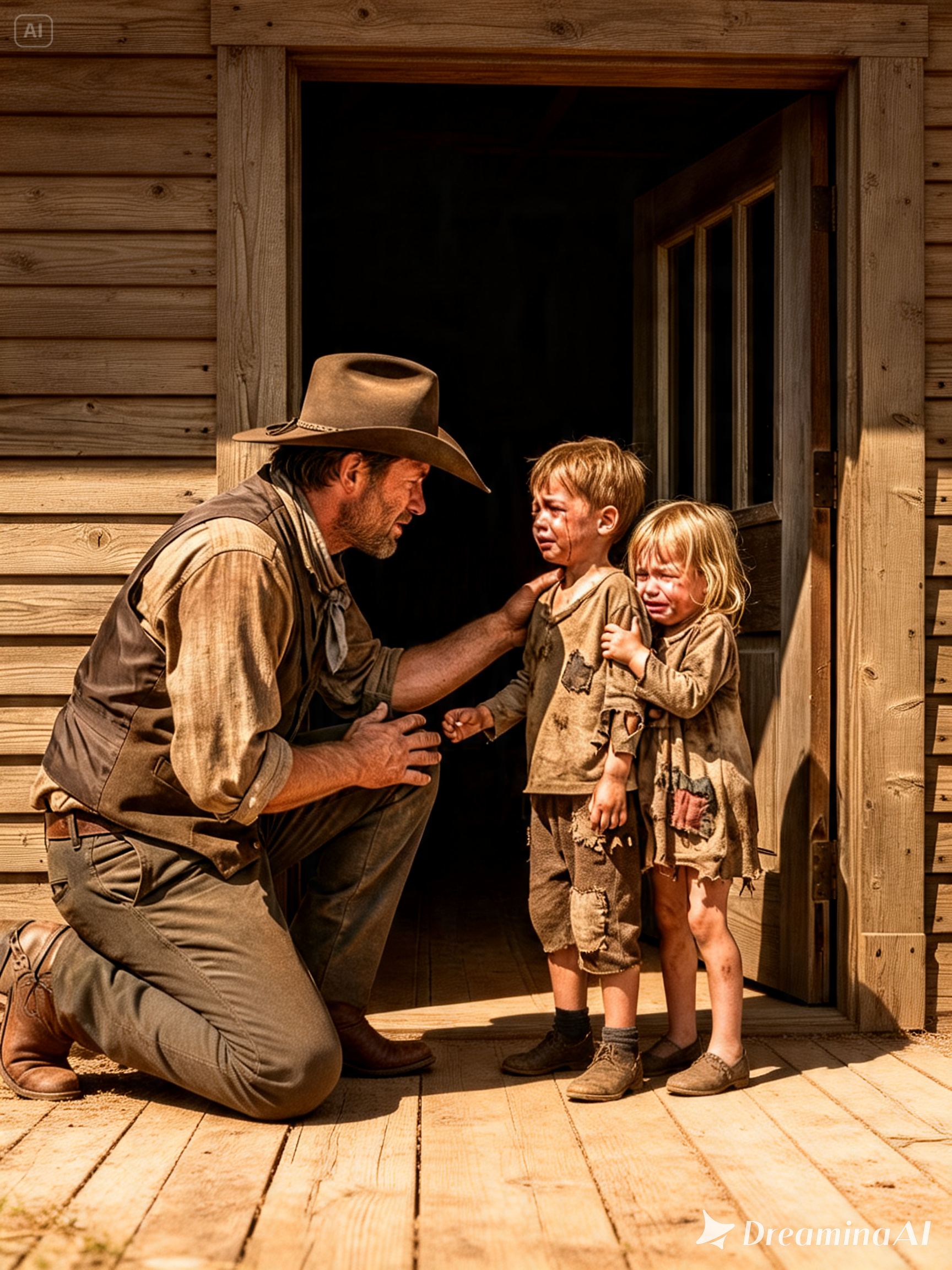 The Dying Boy Begged an Old Soldier to Hide His Silent Sister After a Rich Land Baron Burned Their Farm, But the Man They Called Broken Had Kept the One Thing That Could Ruin Every Stolen Deed in the Valley